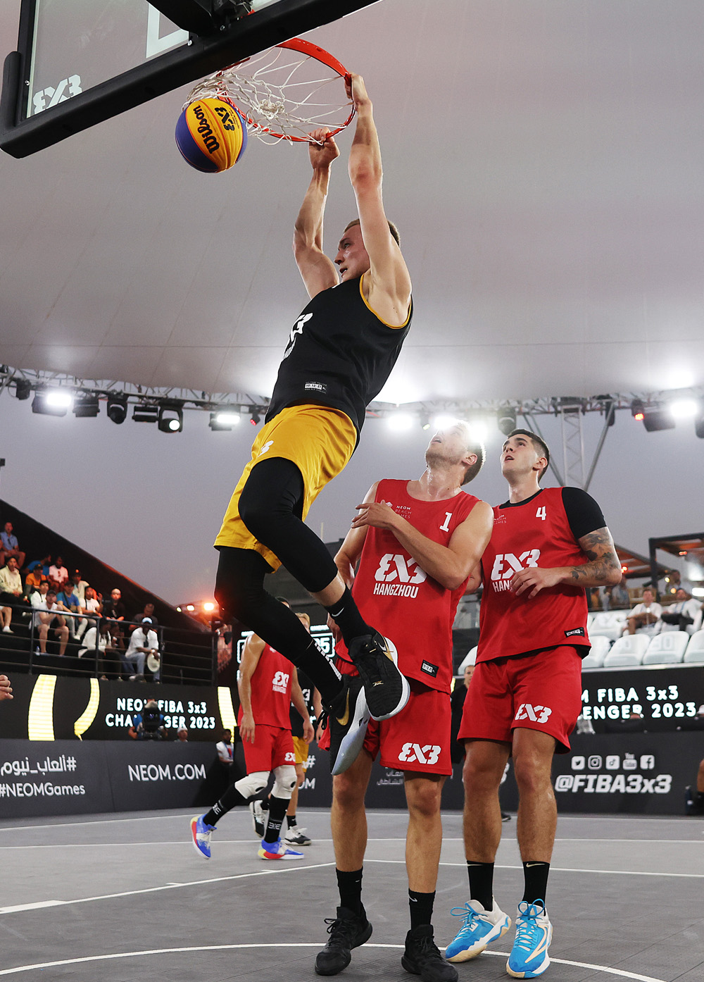 Basketball players in FIBA 3x3 World Tour NEOM 2024