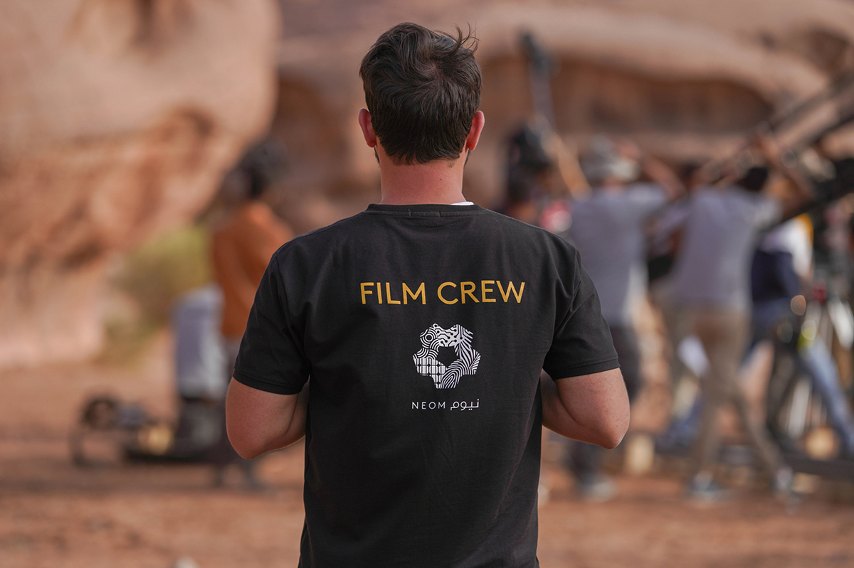 在沙漠之中电影摄制组